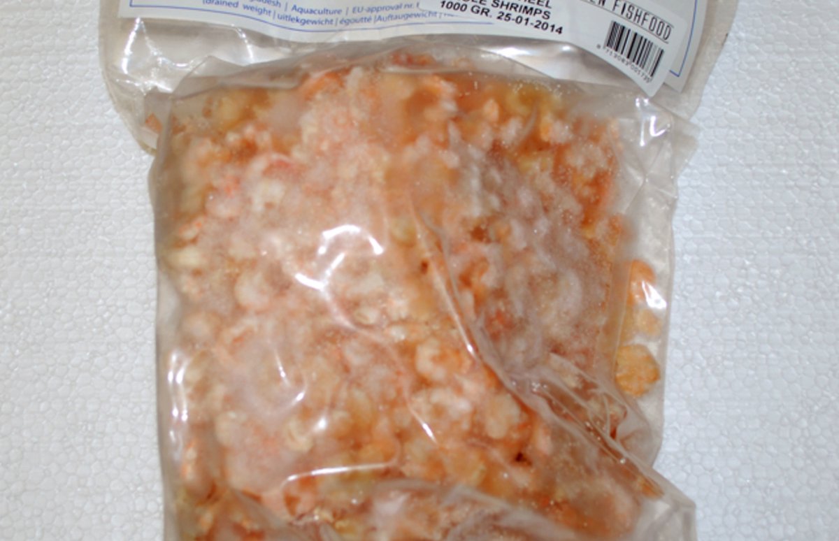 Ruto Garnalen heel | 1000 gram | flatpack diepvriesvoer voor vissen Diepvries