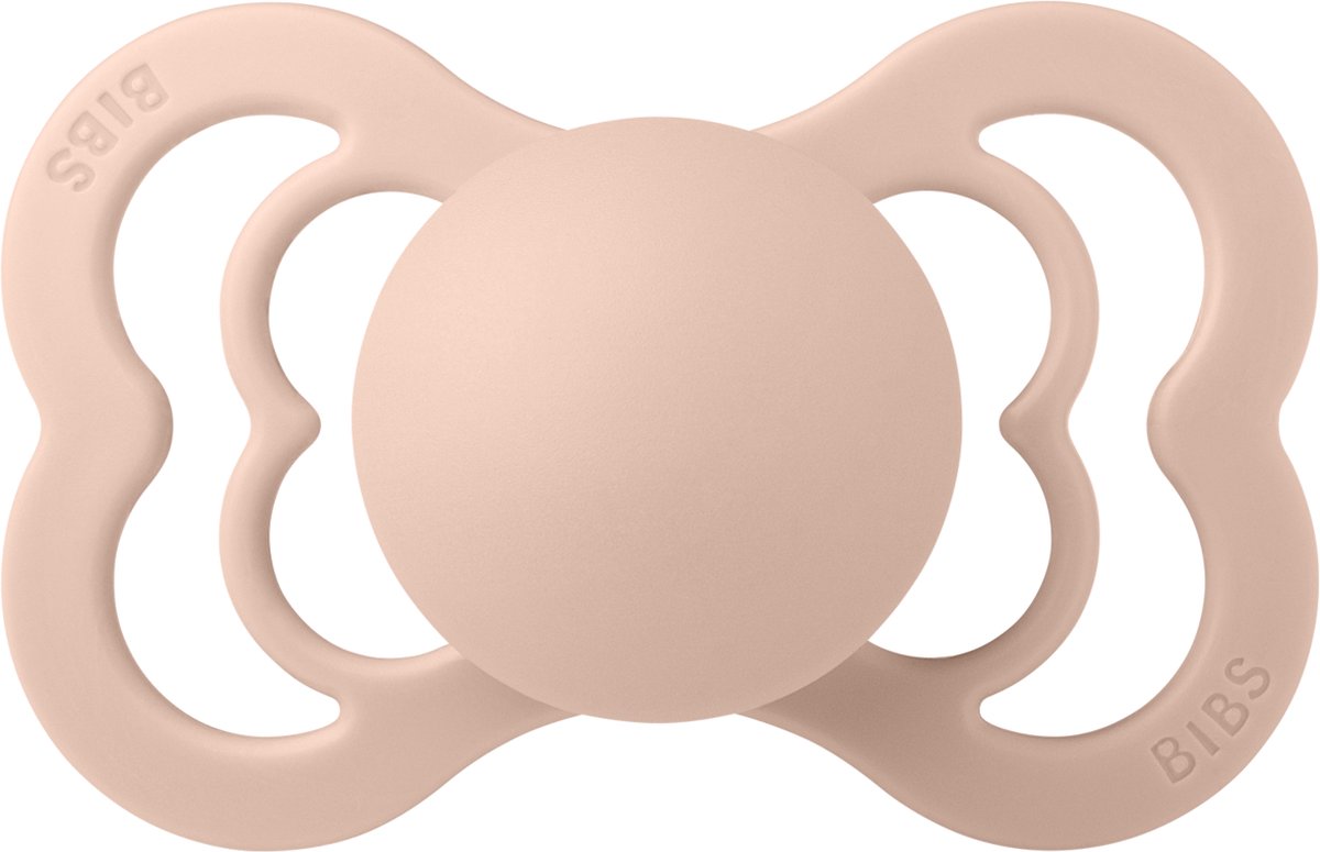Goedkoopste BIBS Supreme Fopspeen - Maat 2 6-18 maanden - Silicone – Blush