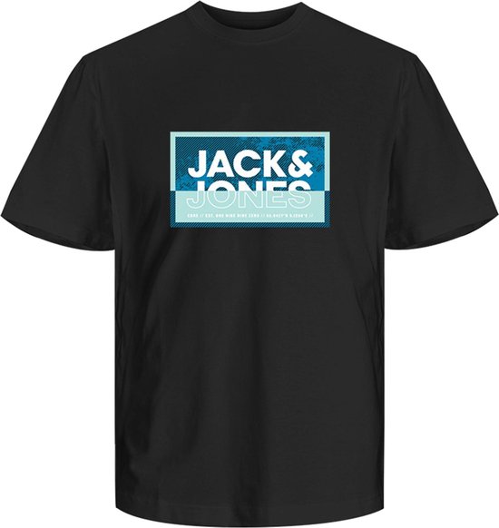 JACK&JONES JUNIOR JCOLOGAN SOMMER PRINT TEE CREW FST JNR Jongens T-shirt - Maat 176