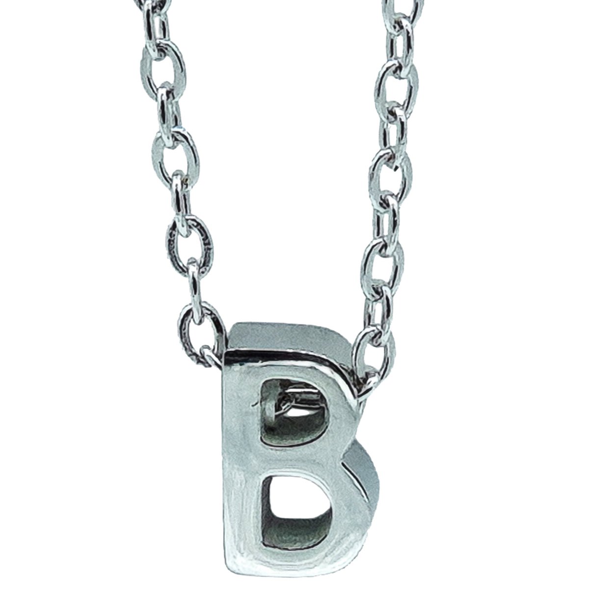 Ketting Letter B Letterhanger - Minimalistisch - Premium Staal