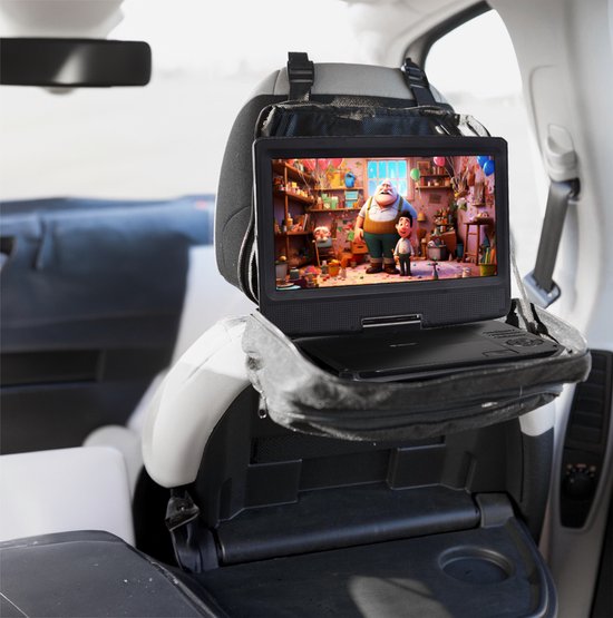 Denver Draagbare DVD Speler Auto - 10 inch - Incl. Hoofdsteunhouder - USB - Draaibaar Scherm - MT1097 van Denver — afbeelding 4
