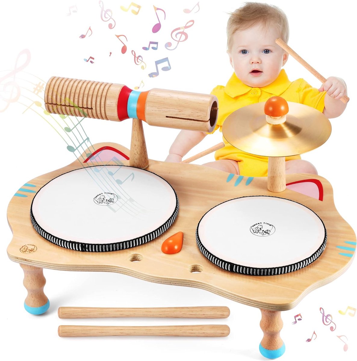 Kit de batterie électronique pour enfants, Instrument de musique, jouets  éducatifs, cadeau pour garçons et filles de 3 à 5 ans