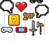 Haza Foto prop set Videogame - 20-delig - computer spel/gaming thema feest - photo booth accessoires