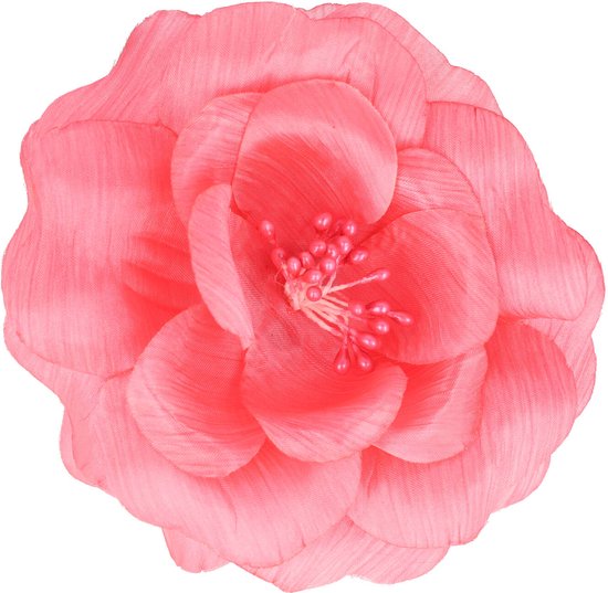 Épingle à cheveux canard pince élastique broche Bloem tissu 10 cm rose cheveux fleur pince à Cheveux pince à cheveux fleur