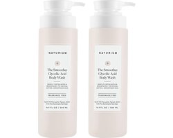 Naturium The Smoother Glycolic Acid Exfoliating Body Wash - Soft & Smoothing Cleanser - Douche gel - Shower gel - 2x500ml