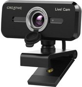 Creative en direct ! HD Webcam Cam Sync 1080P V2 Full HD (noir) : compatible UVC, fonctionne avec Zoom, Skype, Microsoft Teams, Cisco WebEx, Google Meet, Facebook Messenger et plus encore, avec deux microphones intégrés