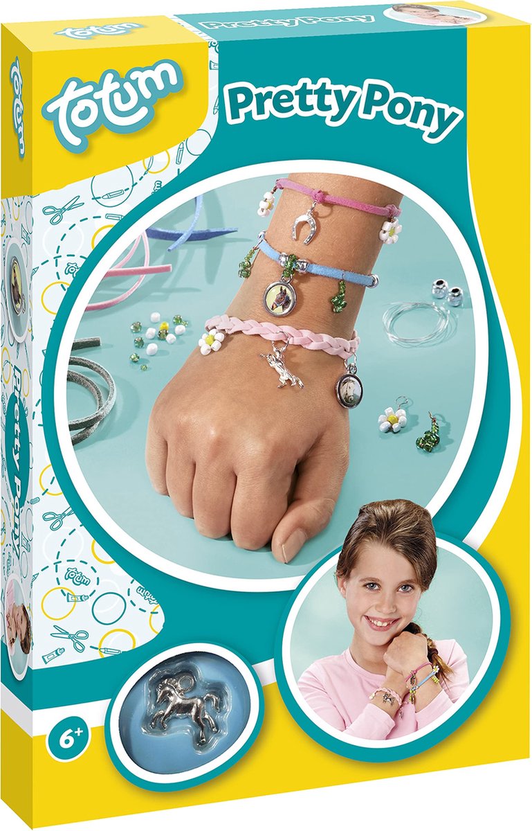 Bracelets à breloques à paillettes 2D Gabby's Dollhouse - Kit d'artisanat  Totum