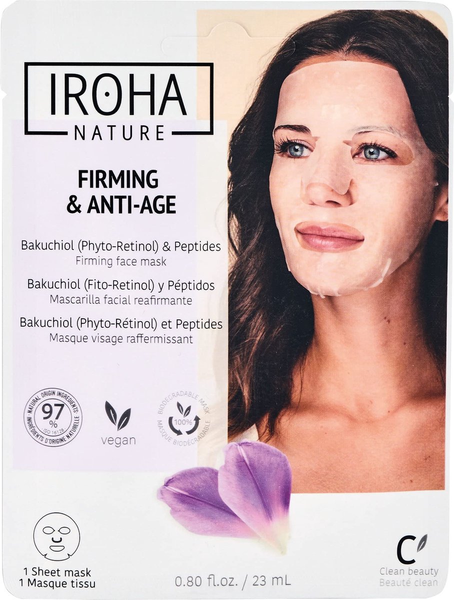 Goedkoopste Toning Gezichtsmasker Iroha Anti-Aging (23 ml