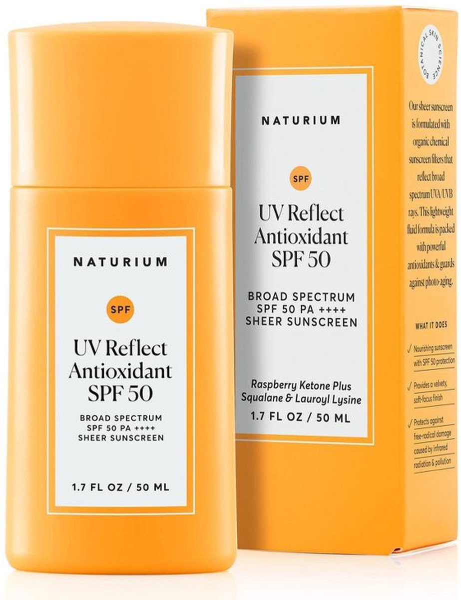 Naturium UV Reflect Broad Spectrum Sunscreen - Zonnebrand - Antioxidant - SPF 50 - 50ml