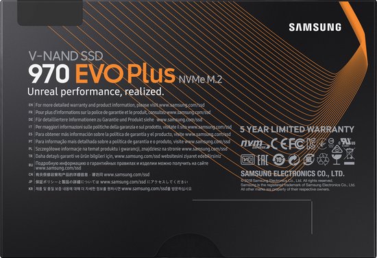 Samsung 970 EVO Plus - Interne SSD - PCIe 3.0 - NVMe M.2 - 1 TB