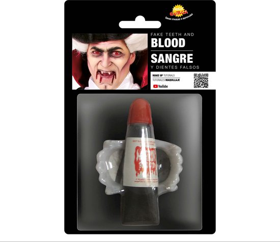 Fiestas Guirca - Vampier tanden en met bloed - 15 ml