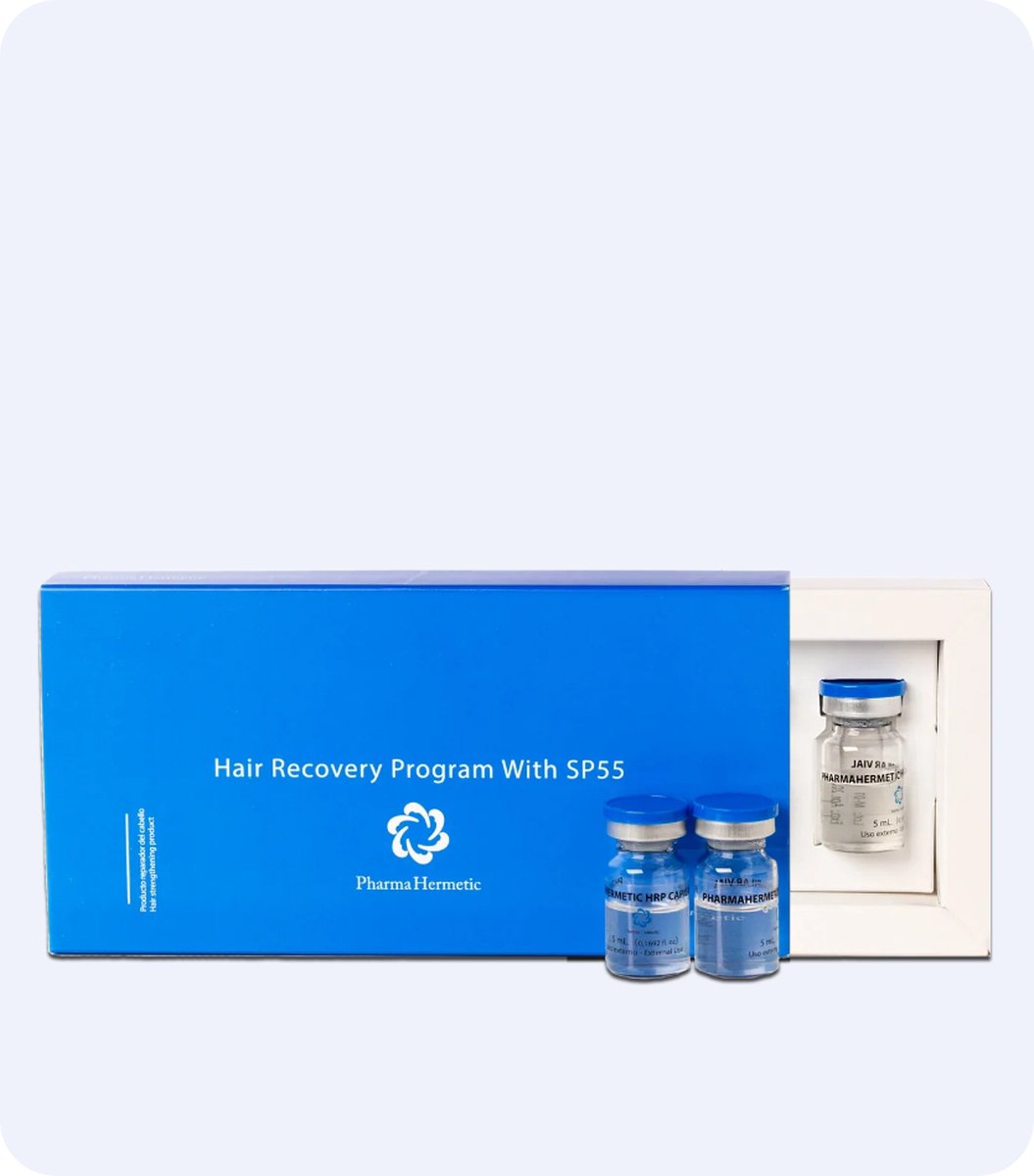 Bol.com Pharma Hermetic - Anti-haaruitval & intensieve haargroei kuur - Flacons 5 x 5ml Hair Recovery Program SP55 aanbieding