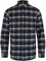 Fjallraven Ovik Heavy Flannel Shirt - Outdoor Blouse - Heren - Dark Navy - Maat L