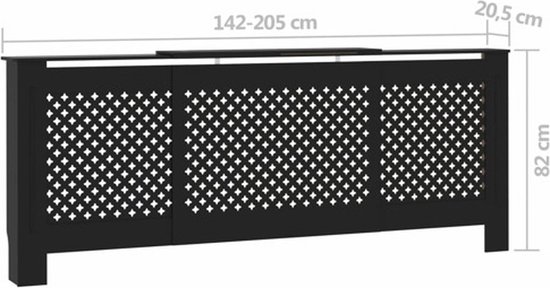 Radiatorombouw 78x20x82 cm bewerkt hout sonoma eikenkleurig kopen