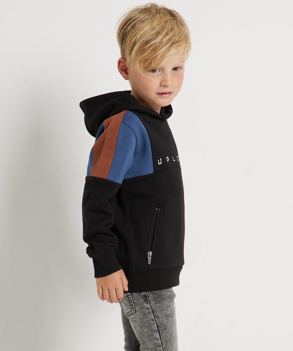 TerStal Jongens / Kinderen Europe Kids Trui Met Ritszak Zwart In Maat 98/104