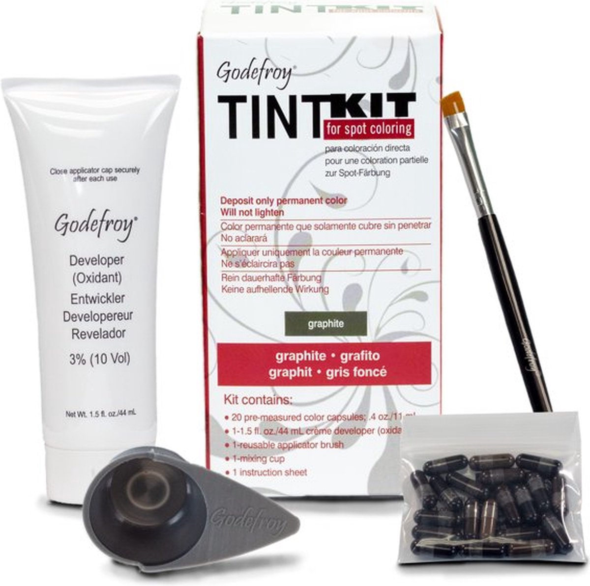 Godefroy Professional Eyebrow Tint Kit Graphite (20 Toepassingen)