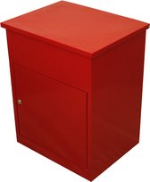 Boîte aux lettres à colis - Verrouillable - Antivol - Rouge