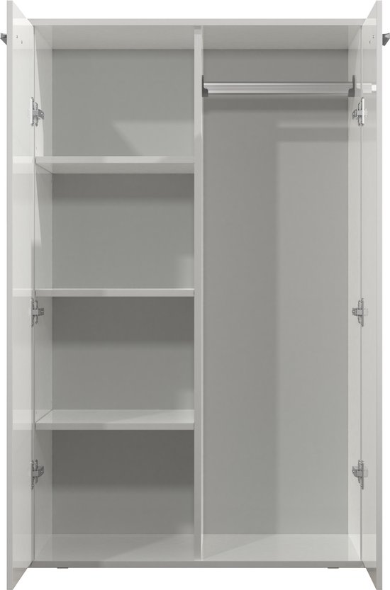 Kledingkast kinderkamer - legplanken en hanggedeelte - 120 cm hoog