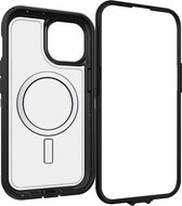 Geschikt voor OtterBox Defender XT Apple iPhone 15 Geschikt voor Mag hoesje - Transparant Zwart