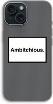 Case Company® - Hoesje geschikt voor iPhone 15 hoesje - Ambitchious - Soft Cover Telefoonhoesje - Bescherming aan alle Kanten en Schermrand