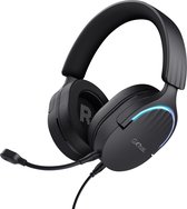 Bol.com Trust GXT 490 Fayzo - Gaming Headset - 7.1 surround sound - geschikt voor PC/PS4/PS5 - USB - RGB verlichting - Zwart aanbieding