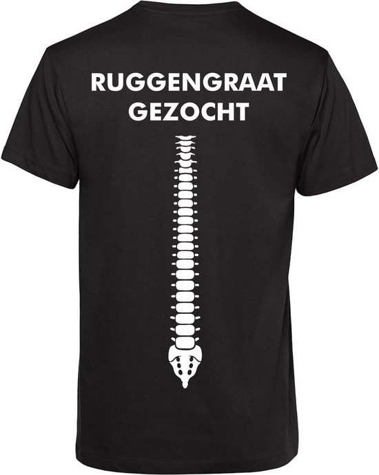 T-shirt Ruggengraat gezocht | Oktoberfest dames heren | Carnavalskleding heren dames | Foute party | Zwart | maat M