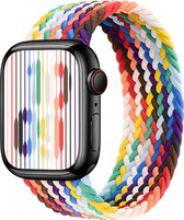Braided Nylon Solo Loop Mix kleuren B band maat S - Geschikt voor Apple Watch 42mm - 44mm - 45mm - 49mm - Verstelbare stretchy elastische gevlochten smartwatchband armband zonder gesp - Voor iWatch Series Ultra/9/8/7/6/SE/5/4/3/2/1 grote modellen