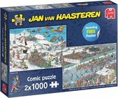 Jan van Haasteren – Puzzle Break a Leg et Onze City Tour 2x 1000 pièces