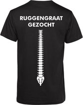 T-shirt Ruggengraat gezocht | Oktoberfest dames heren | Carnavalskleding heren dames | Foute party | Zwart | maat L