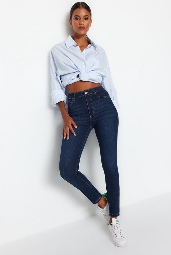 Trendyol Vrouwen Hoge taille Mager Jeans