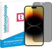 Telefoonglaasje Privacy Screenprotectors - Geschikt voor iPhone 15 Pro Max - Privacy - Volledig Dekkend - Gehard Glas Screenprotector - Geschikt voor iPhone 15 Pro Max - Beschermglas