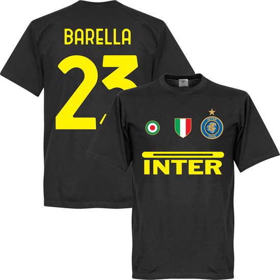 Inter Barella 23 Team T-Shirt - Zwart - 5XL