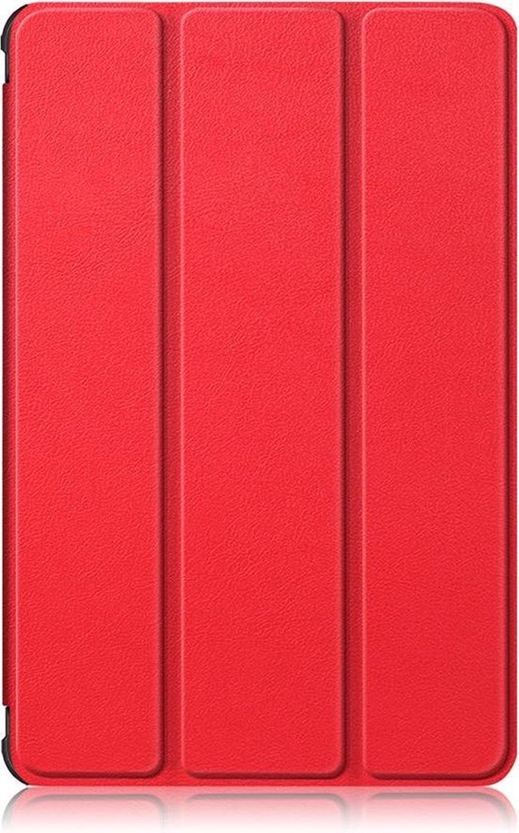 Shop4 - Geschikt voor Samsung Galaxy Tab S7 Hoes/ Samsung Galaxy Tab S8 Cover - Smart Book Case Rood
