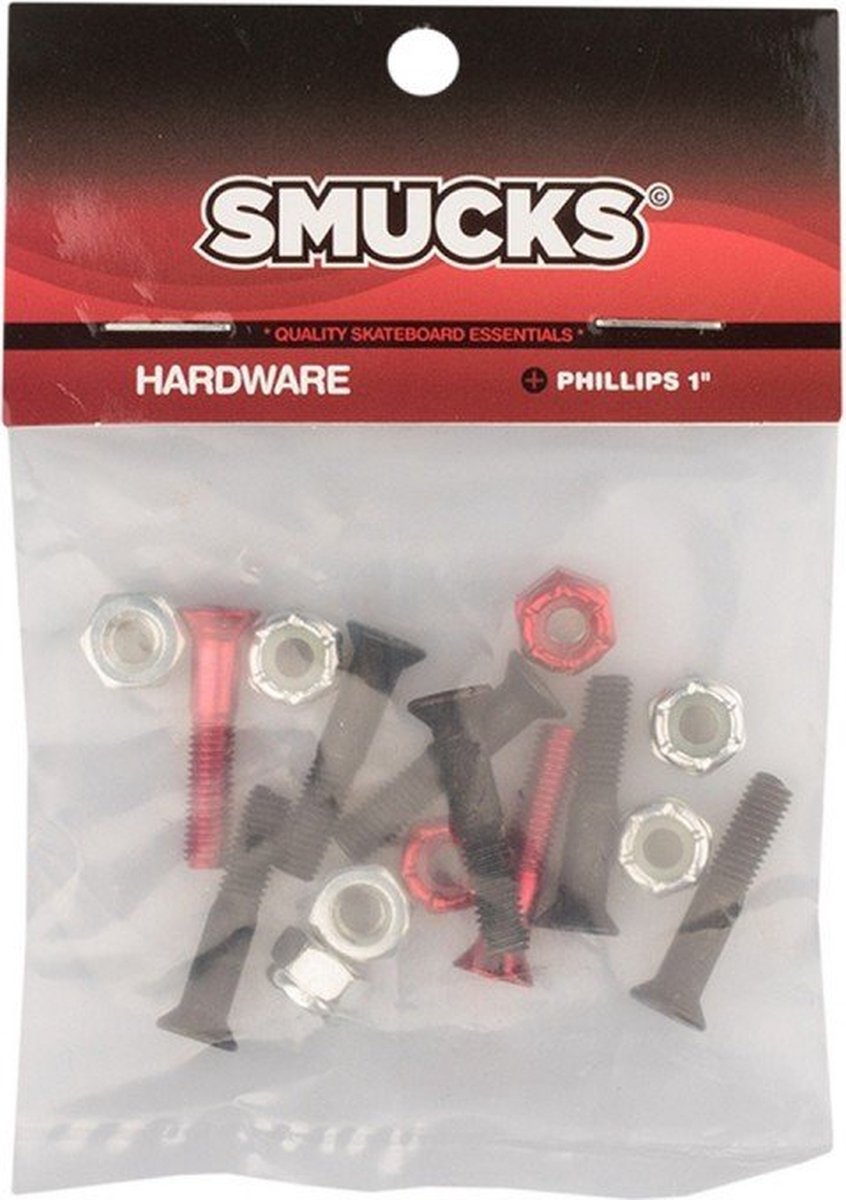 Smucks - Phillips - Hardware - Rood - Zwart - 1 Inch