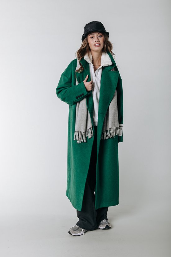 Colourful Rebel Zania Double Breasted Wool Long Coat