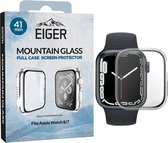 Eiger Mountain Glass Full Case - Apple Watch 7/8/9 41MM Hoesje - Transparant
