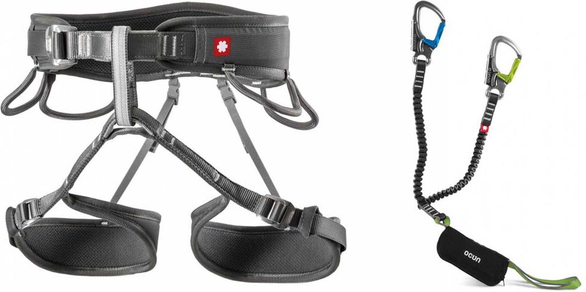 Ocun Twist Via Ferrata-set Zwart XS-M
