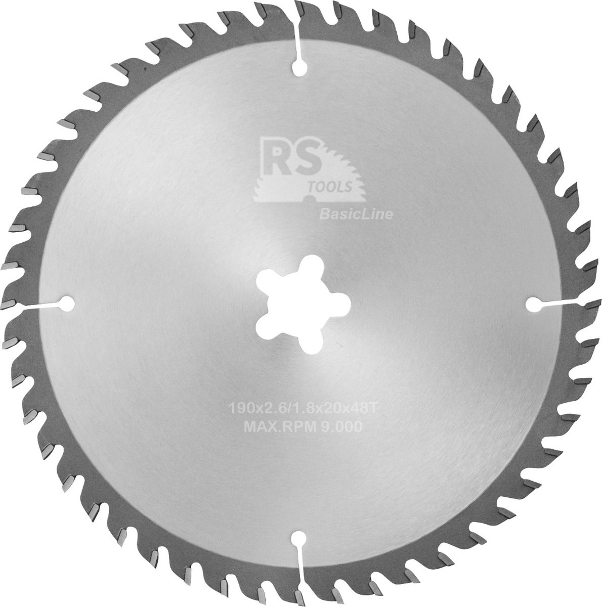 RStools HM cirkelzaag BasicLine Ø190 x 2,6 x FF mm. T=48 wisseltand (FastFix)