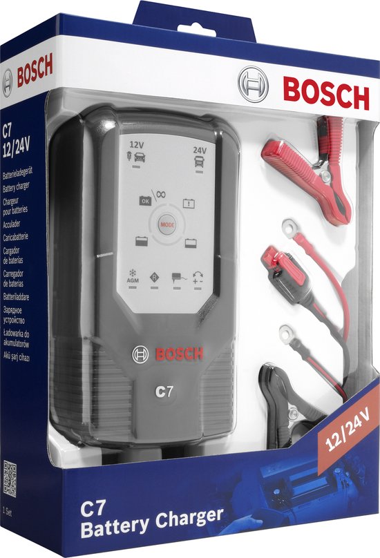 Bosch C3 Caricabatterie Intelligente e Automatico 6V-12V / 3.8A