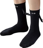 Chaussettes Magnétiques Pour Main - Lot De 2 Paires - Cadeau Drôle Pour Couple Ou Meilleur Ami - Noir