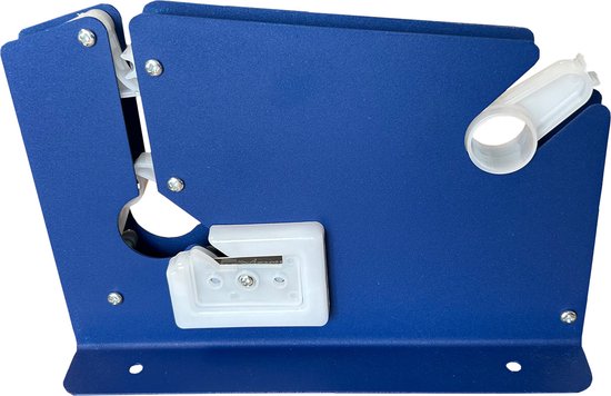 Kortpack - Zakkensluiter voor 9 en 12 mm brede Tape - Geschikt voor Taperollen met een Kerndiameter van 76mm - Gemaakt van Gepoedercoat Staal - Voorzien van Afsnijmes - (015.0999)