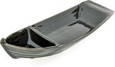 Schaal bootvorm - Tapasboot - Hapjesschaal - zwart glans 31 cm