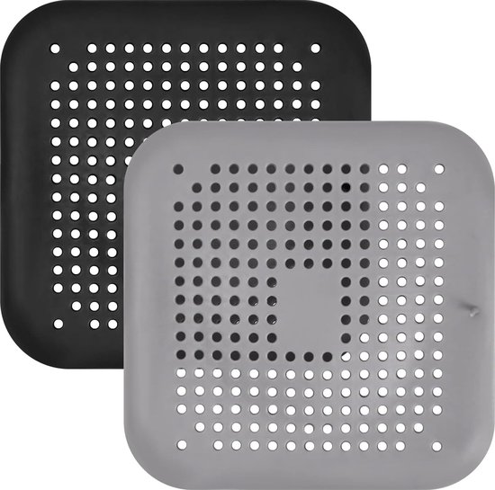 2 stuks siliconen afvoerzeefen, doucheafvoerafdekking, spoelbak, haarzeef,... bol