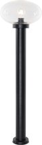 QAZQA elly - Moderne Staande Buitenlamp | Staande Lamp voor buiten - 1 lichts - H 100 cm - Zwart - Buitenverlichting