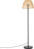 QAZQA kaiser - Lampadaire LED rural | Lampe sur pied - 1 lumière - H 152 cm - Zwart - Éclairage extérieur