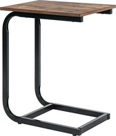 Nuvolix bijzettafel - bedtafel - banktafel - tafeltje - bruin - hout - 50*35*62CM