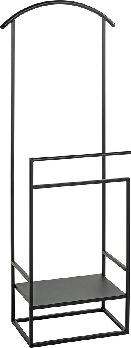 Dressboy | Zwart | Staal |Plank | 46x128x26cm