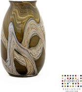 Design Vaas Capri - Fidrio TUNDRA - glas, mondgeblazen bloemenvaas - hoogte 23 cm