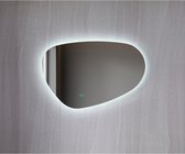 Bella Mirror - Spiegel met verlichting - Badkamerspiegel asymmetrisch - Antivocht – Anticondens – Ledverlichting - 60 x 40 cm