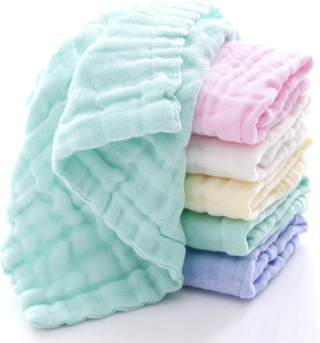 Gants de toilette pour bébé – Lingettes en coton 100 % naturel – Serviette  douce pour... | bol.